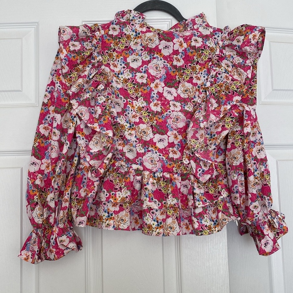 Floral Ruffle Top - SHEIN - Picture 6 of 6